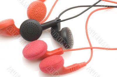 Colored ear phones
