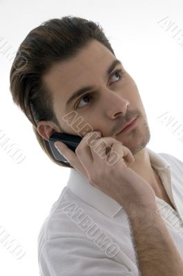 young man talking on the cellphone