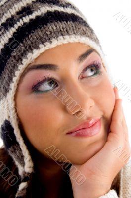 young girl posing with facial expressions