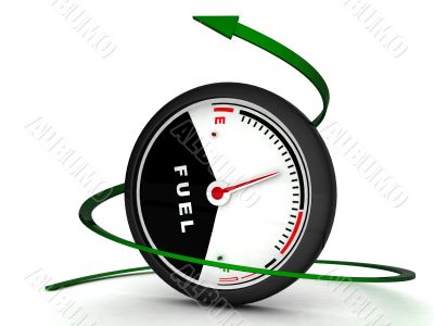 isolated three dimensional fuel meter