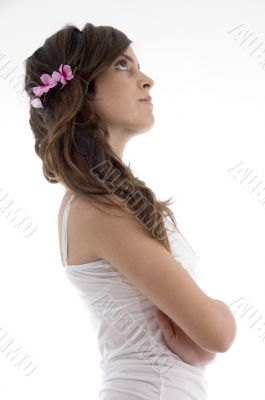 glamorous woman with beautiful hair style glamorous woman with beautiful hair style
