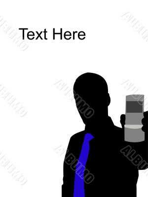 man showing cell phone man showing cell phone