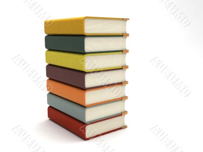 three dimensional bundle of books