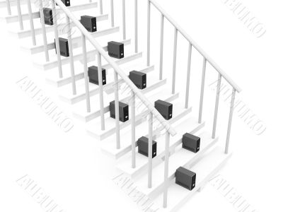 processors on stairs processors on stairs