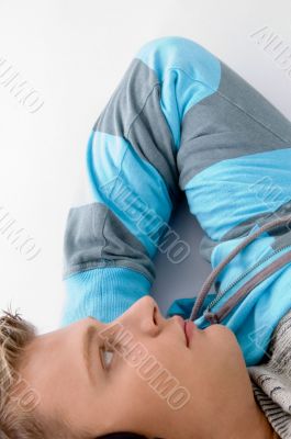 laying young man laying young man