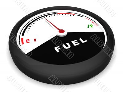 fuel meter in flat position