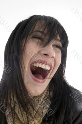 happy female posing