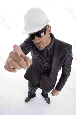aerial view of male wearing helmet aerial view of male wearing helmet
