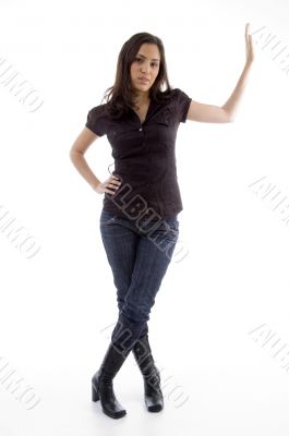 standing young female