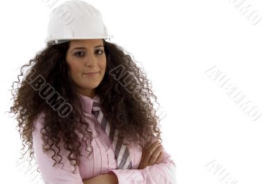 young hispanic female architect