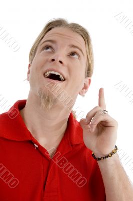 smart young male with an innovative idea smart young male with an innovative idea