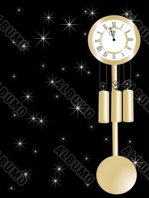 New year clock