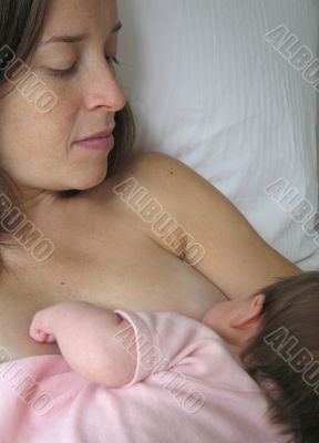 mother breast feeding