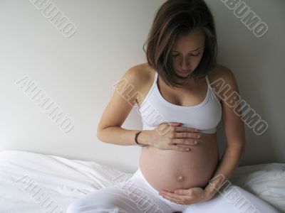 young pregnant woman