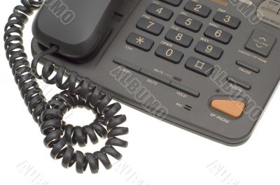 Part of office phone with cord