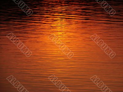 sunset reflection