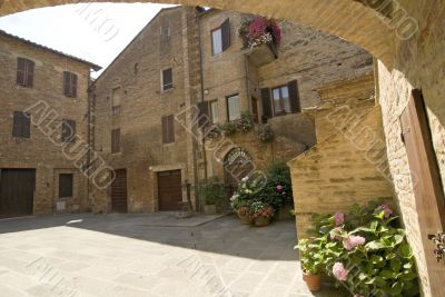 Buonconvento (Siena) - Little typical square