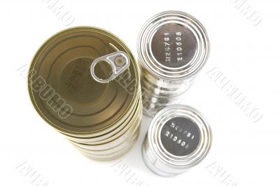 tinned goods closeup