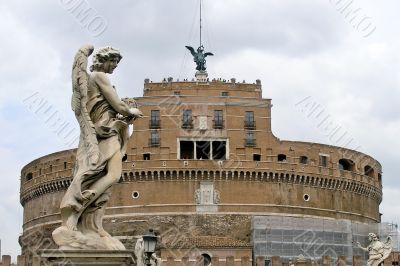 Saint Angel castle in Rome