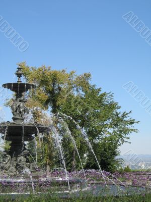 water fountain in a park