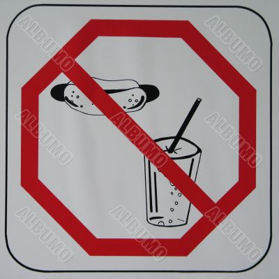 no food or drink sign no food or drink sign