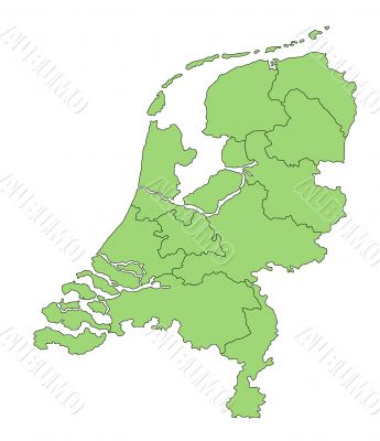 Map of the Netherlands