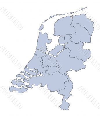 Map of the Netherlands