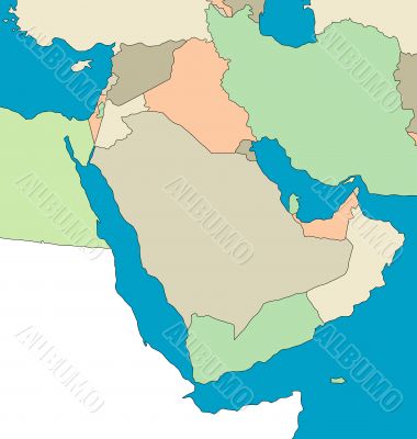 Map of the Middle East