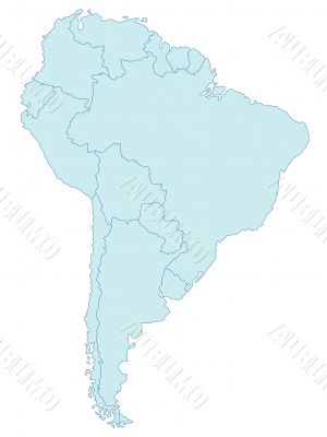 Map of South America