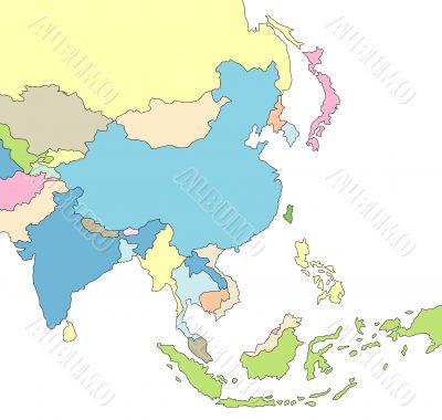 Map of Asia