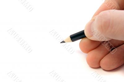 A draftsmans hand