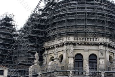 Old church under reconstruction