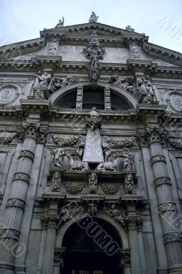 Old italian church in baroque style