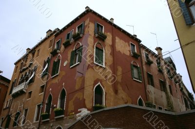 Old medieval house in venice