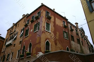 Old medieval house in venice