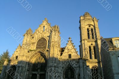 Medieval french church in Senlis