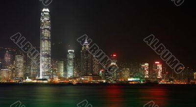 Hong Kong Island night view