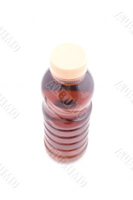 juice bottle on white