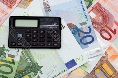 Calculator and money Calculator and money