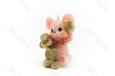 Rose waxy mouse