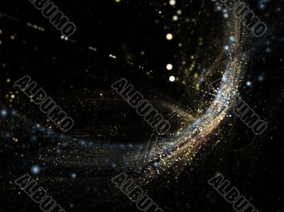 abstract star field background