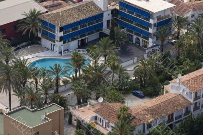 Benidorm. Territory near hotel Benidorm. Territory near hotel