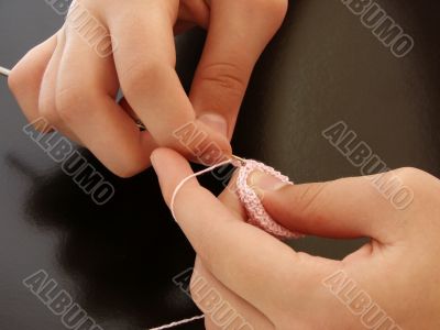 crocheting