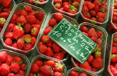 Selling strawberries