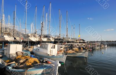 Fishing boats in Kalamata