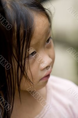 Portrait Hmong girl Laos