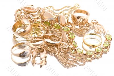 valuable macro on white background