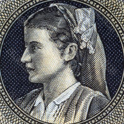 Greek woman in national costume