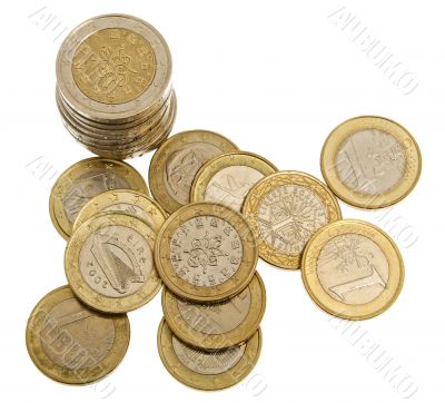 Euro coins