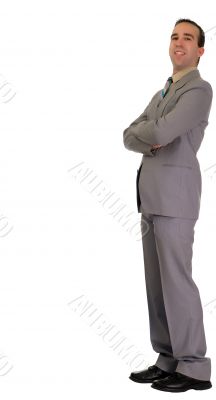 Businessman Leaning